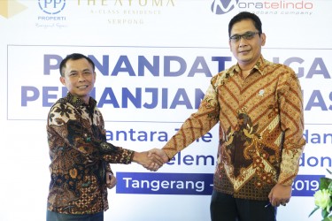 Penandatanganan Perjanjian Kerjasama The Ayoma dan Moratelindo